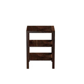 Prio Solid Sheesham Wood Side End Table (Walnut Finish)